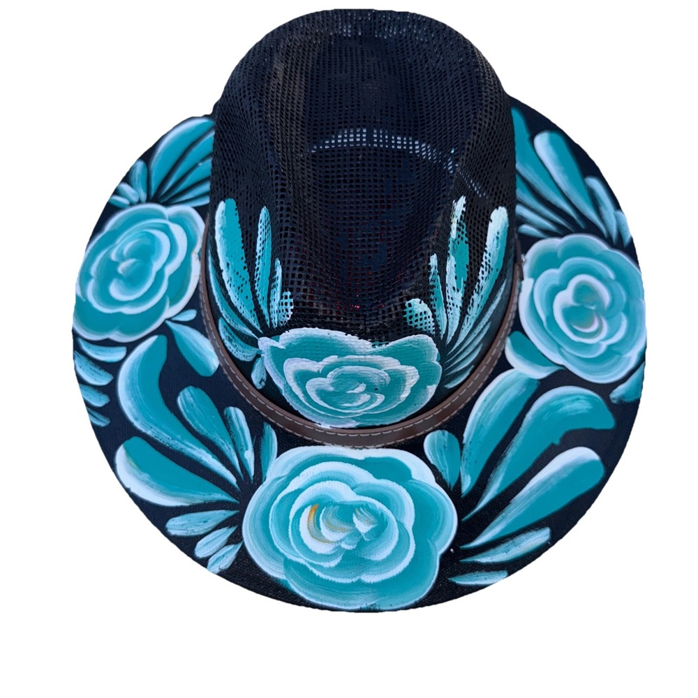 Mexican Hand Painted Hat- Artesanal